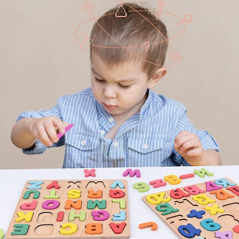 Planche en Bois Montessori-Lettre Alphabétique