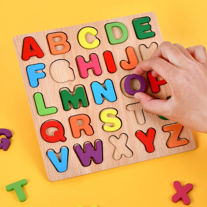 Planche en Bois Montessori-Lettre Alphabétique